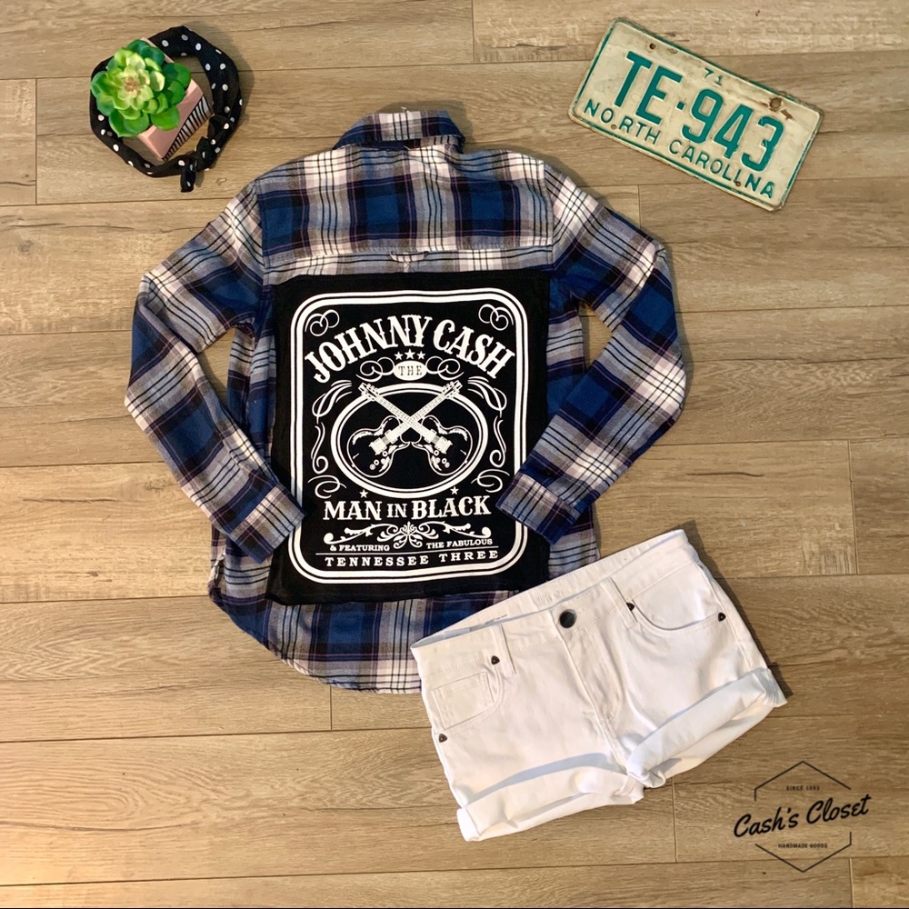 One of a Kind Johnny Cash Flannel